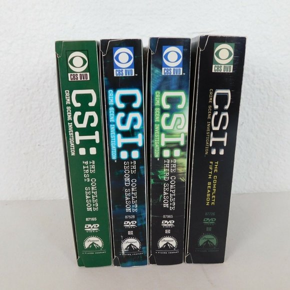 Lot of 4 CSI Crime Scene Investigation Complete Seasons 1 2 3 5 Box Set DVD - Picture 1 of 9